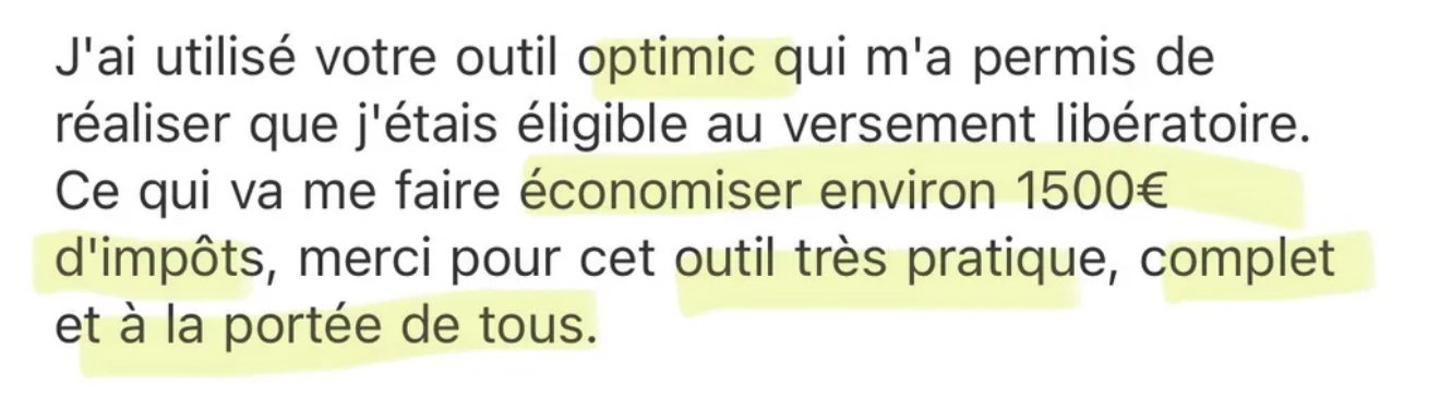 Témoignage membre Optimic — environ 1 500 € économisés